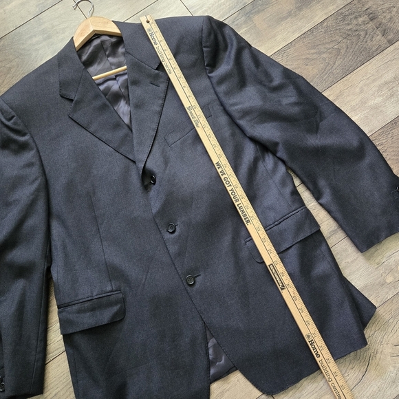 Classic Canali Mr Sid Made In Italy Grey Men's Blazer 💯 Pure Wool 46US  1614019 - Picture 3 of 16
